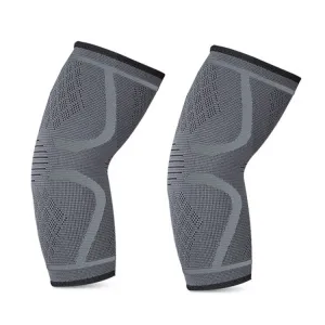 1pair Fitness Sports Protective Gear Breathable Sweating Sports Elbow Pads, Size:  M (Smoke Gray)