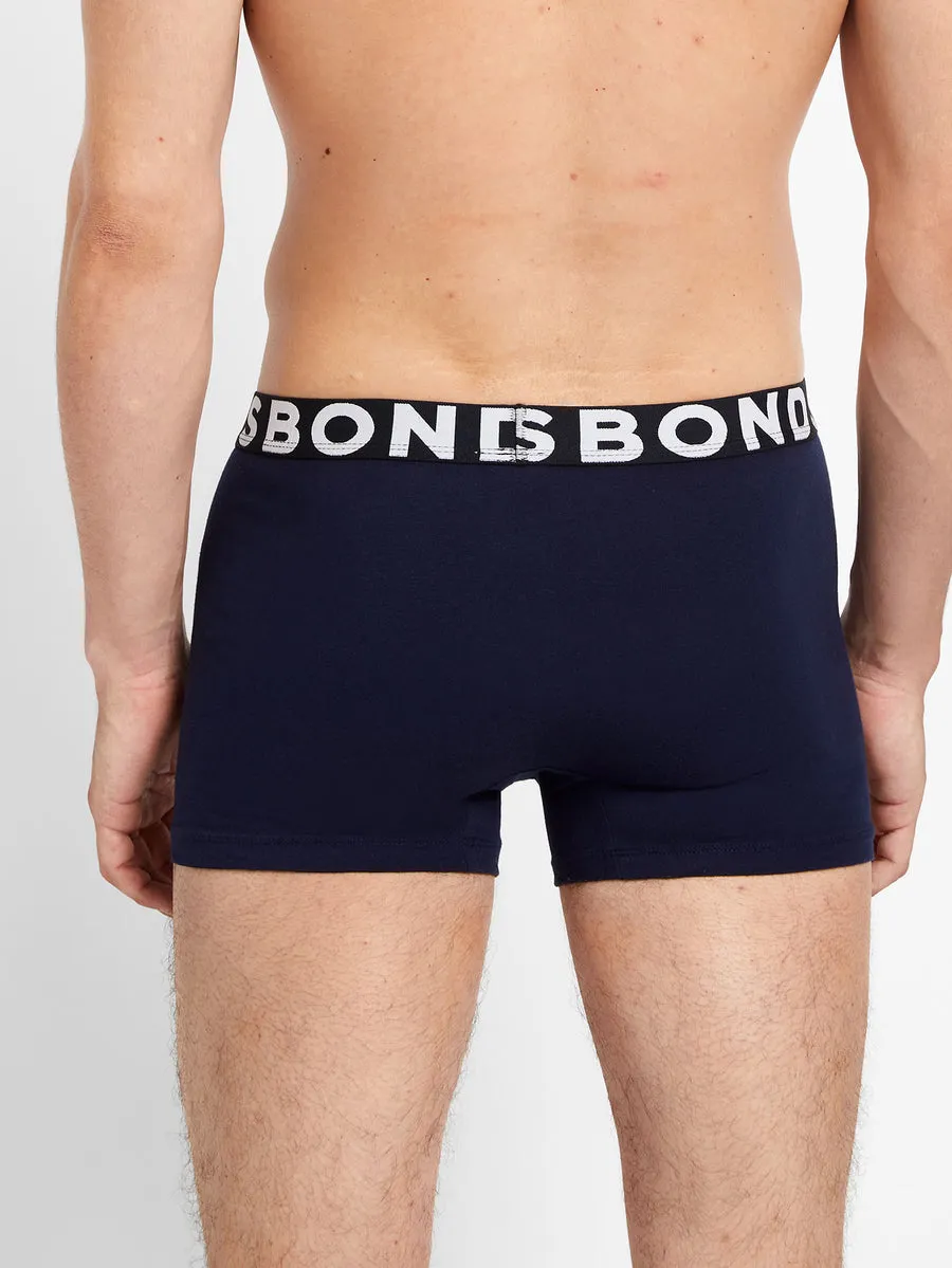 4 x Bonds Everyday Trunks - Mens Underwear Navy Jocks