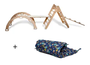 5 Pieces Climbing Set - Climbing Triangle / Arch Rocker , XL Pillow and 2 Ramps