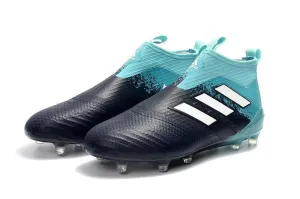 Adidas ACE FG Soccer Cleats Shoes Blue Skyblue White