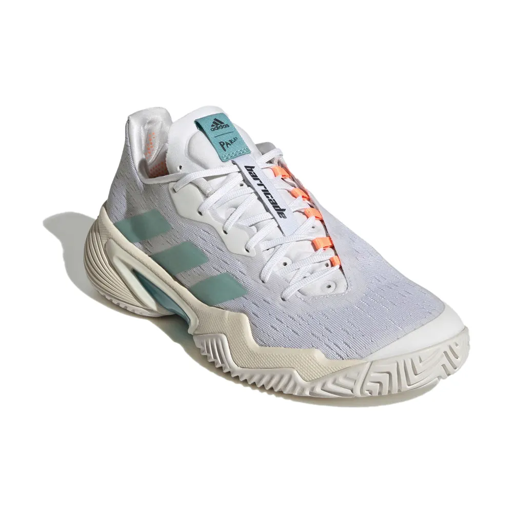 adidas Barricade Parley Tennis Shoes (Ladies) - White