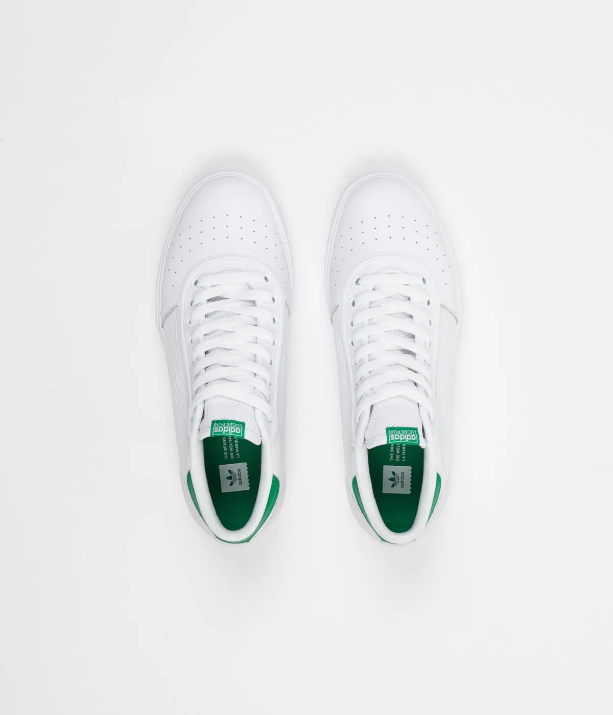 Adidas Lucas Premiere Mid Shoes - FTW White / FTW White / Green