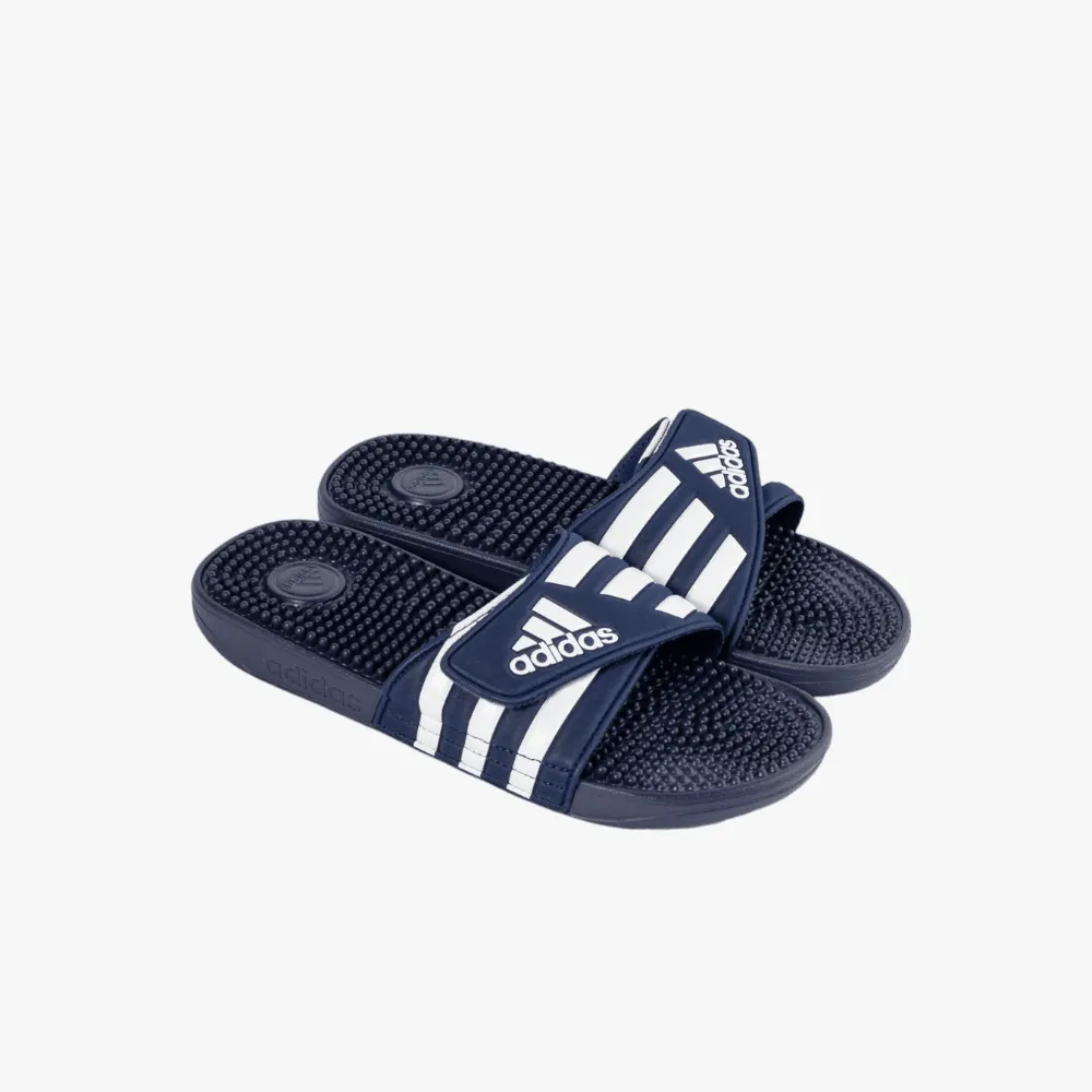 adidas Mens Adissage Slide Navy White