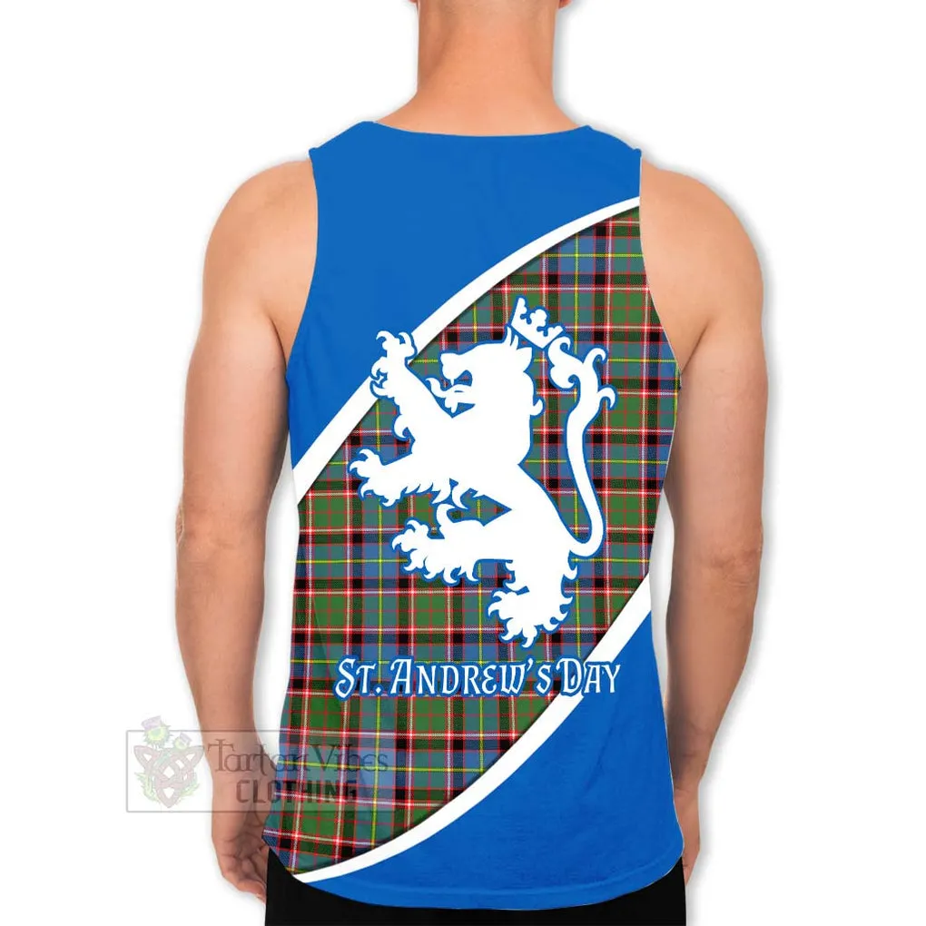 Aikenhead Family Crest Tartan Men's Tank Top Celebrate Saint Andrew's Day in Style