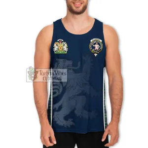 Allardice Tartan Men's Tank Top with Family Crest and Lion Rampant Vibes Sport Style