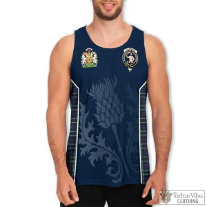 Allardice Tartan Men's Tanks Top with Family Crest and Scottish Thistle Vibes Sport Style