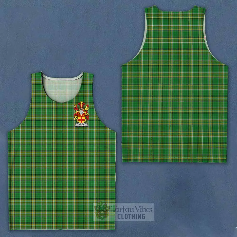 Alley Irish Clan Tartan Men's Tank Top with Coat of Arms