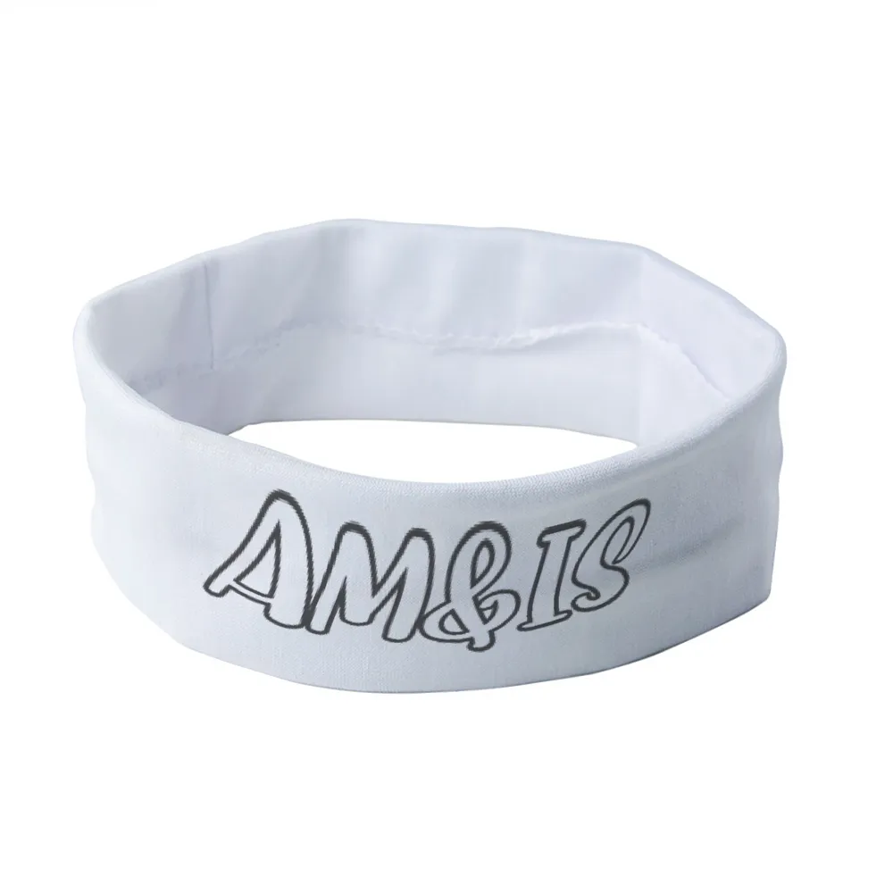 Am&Is Unisex Polyester Magic Scarf Headband - White