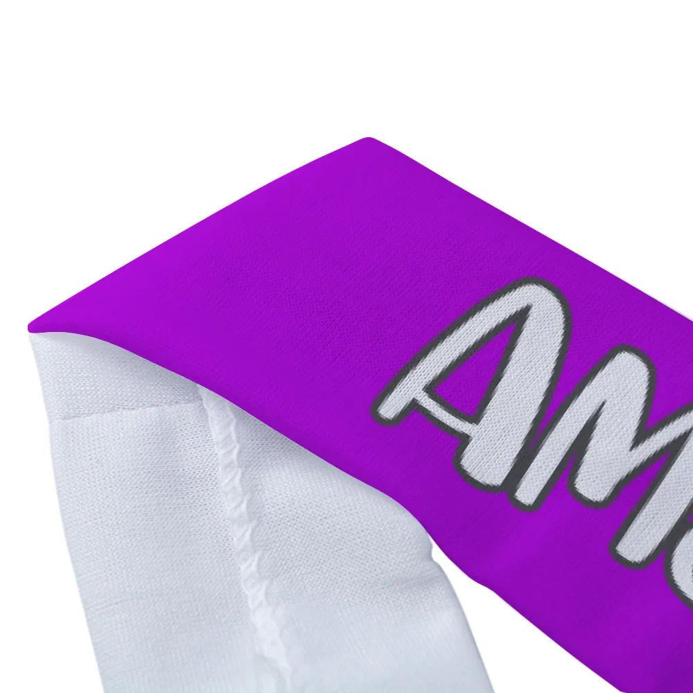 Am&Is Women's Polyester Magic Scarf Headband - Purple