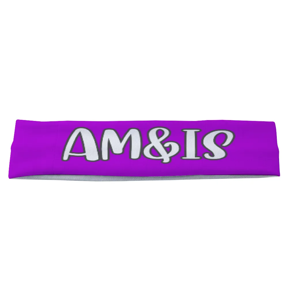 Am&Is Women's Polyester Magic Scarf Headband - Purple