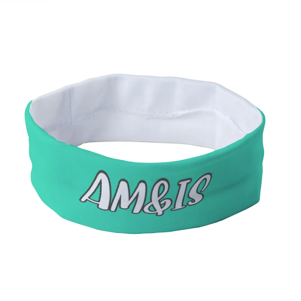 Am&Is Women's Polyester Magic Scarf Headband - Turquoise