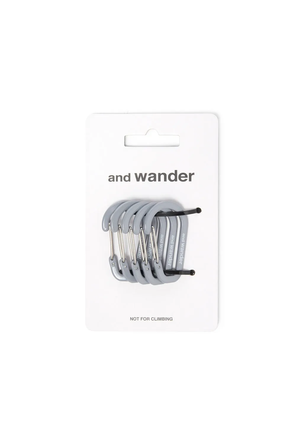 And Wander Mini Carabiner Set - Grey