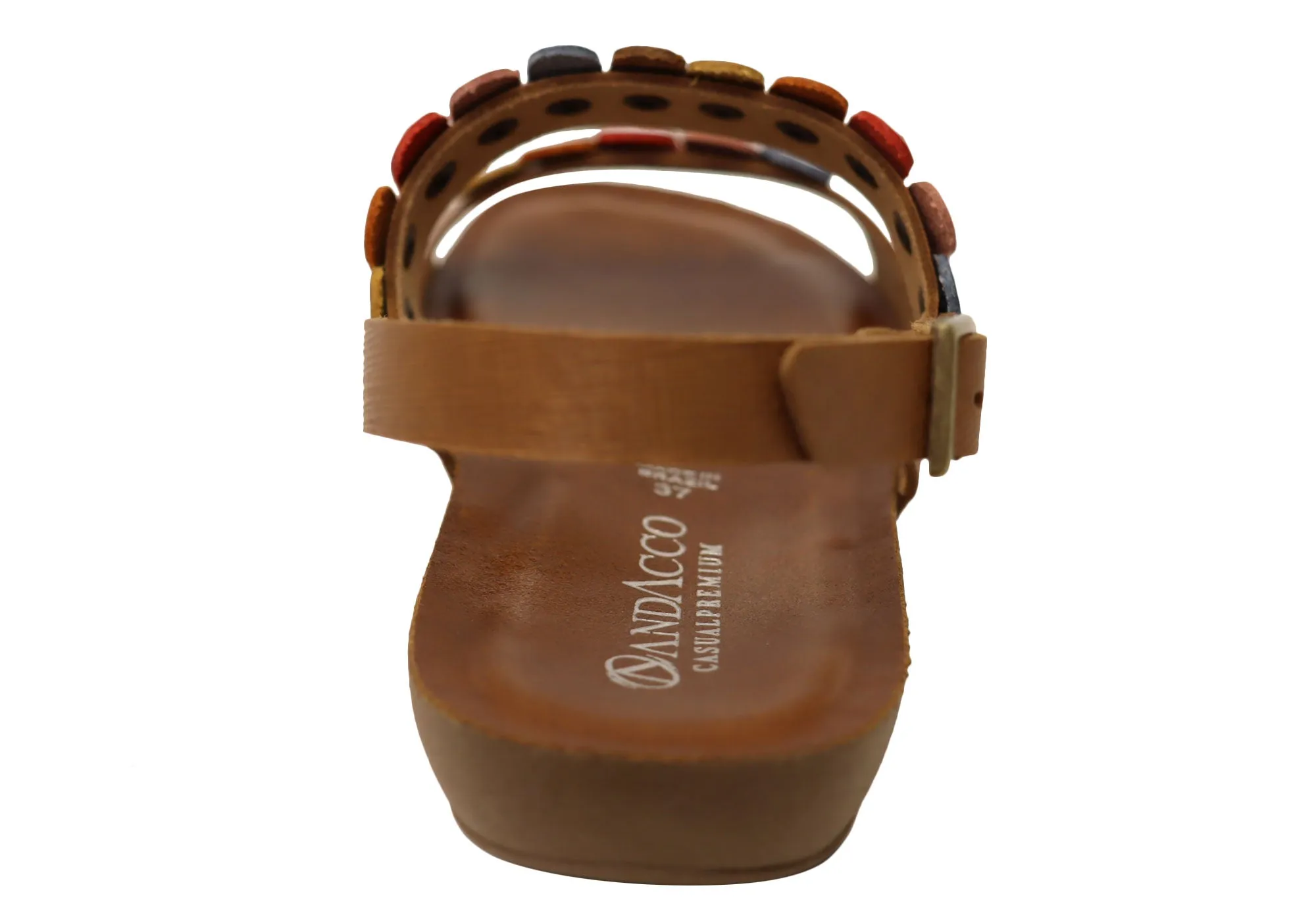 Andacco Dawn Womens Comfortable Leather Sandals Made In Brazil