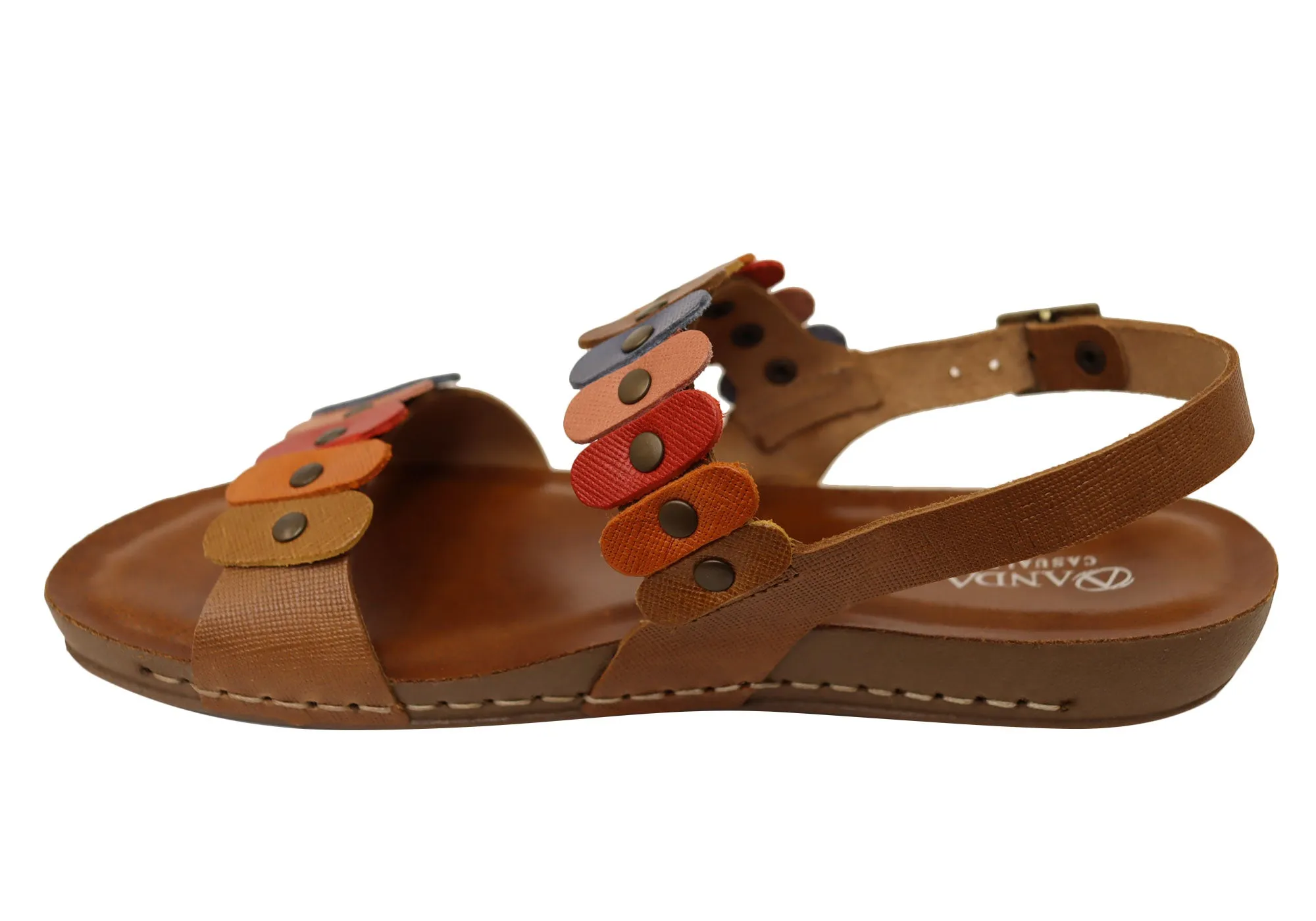 Andacco Dawn Womens Comfortable Leather Sandals Made In Brazil