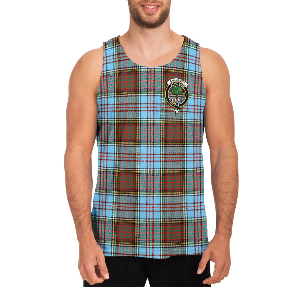 Anderson Ancient Tartan Mens Tank Top with Family Crest