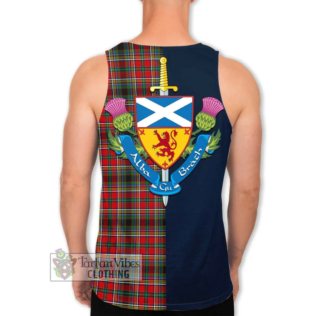 Anderson of Arbrake Tartan Men's Tank Top Alba with Scottish Lion Royal Arm Half Style