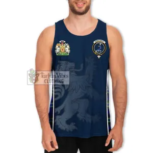 Arbuthnot Modern Tartan Men's Tank Top with Family Crest and Lion Rampant Vibes Sport Style