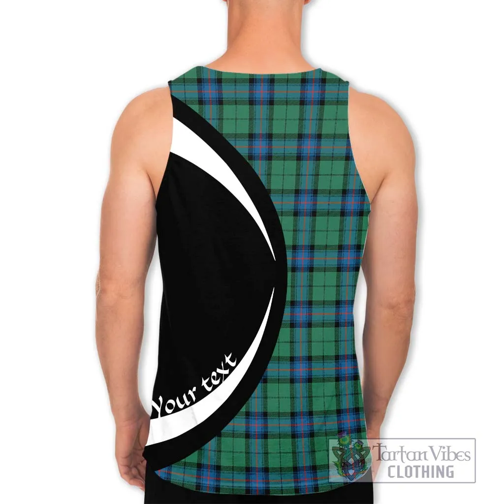 Armstrong Ancient Tartan Men's Tank Top with Family Crest Circle Style