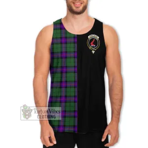 Armstrong Modern Tartan Men's Tank Top with Family Crest and Half Of Me Style