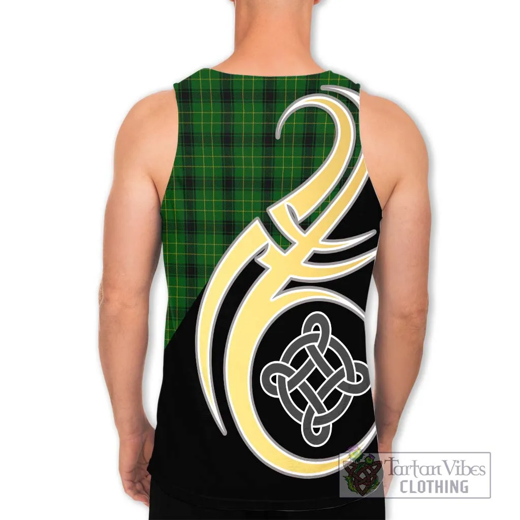 Arthur Highland Tartan Men's Tank Top with Family Crest and Celtic Symbol Style