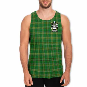 Ashby Irish Clan Tartan Men's Tank Top with Coat of Arms