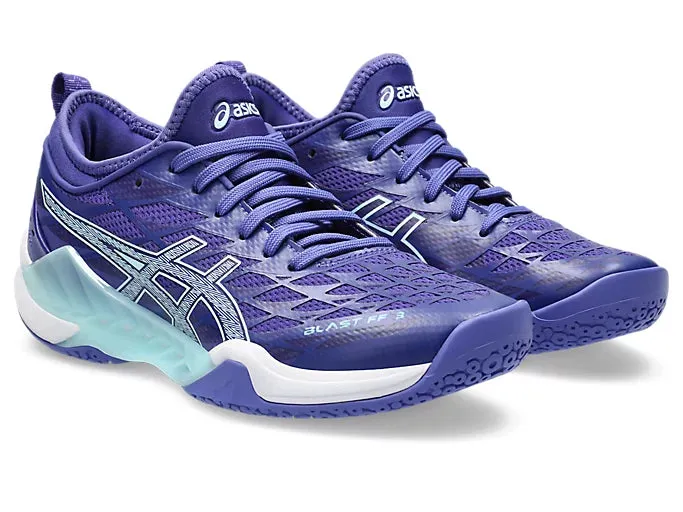 Asics Blast FF 3 Court Shoe Eggplant/Aquamarine