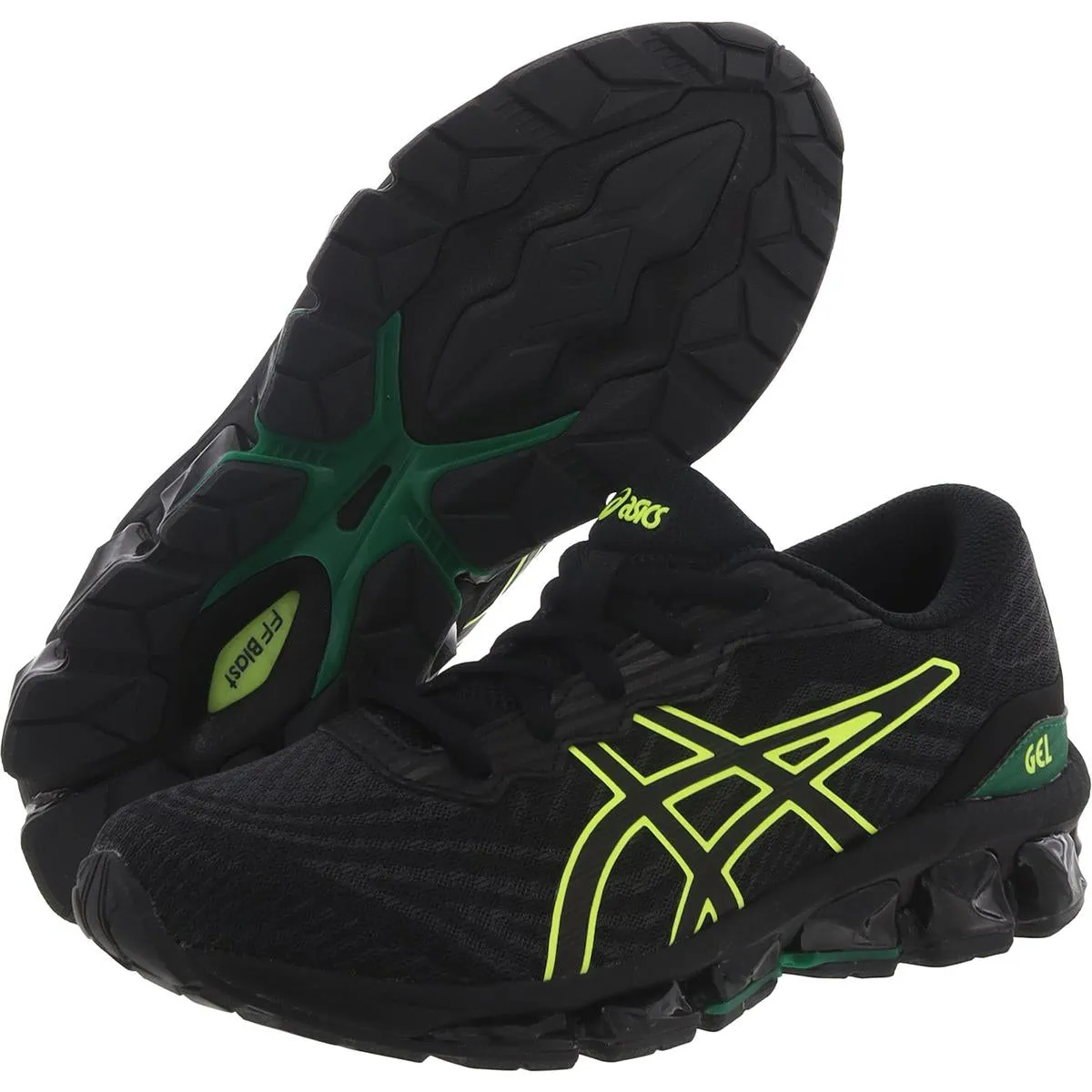 Asics Boys Gel-Quantum 60 VII GS Lace-Up Padded Insole Running Shoes