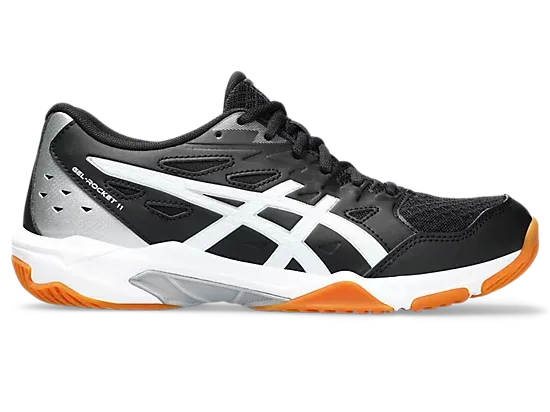 Asics Gel-Rocket 11 Black/Pure Silver Women's Court Shoe