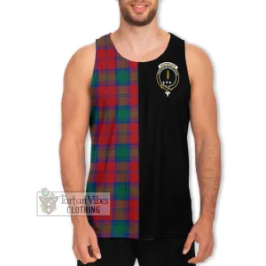 Auchinleck (Affleck) Tartan Men's Tank Top with Family Crest and Half Of Me Style