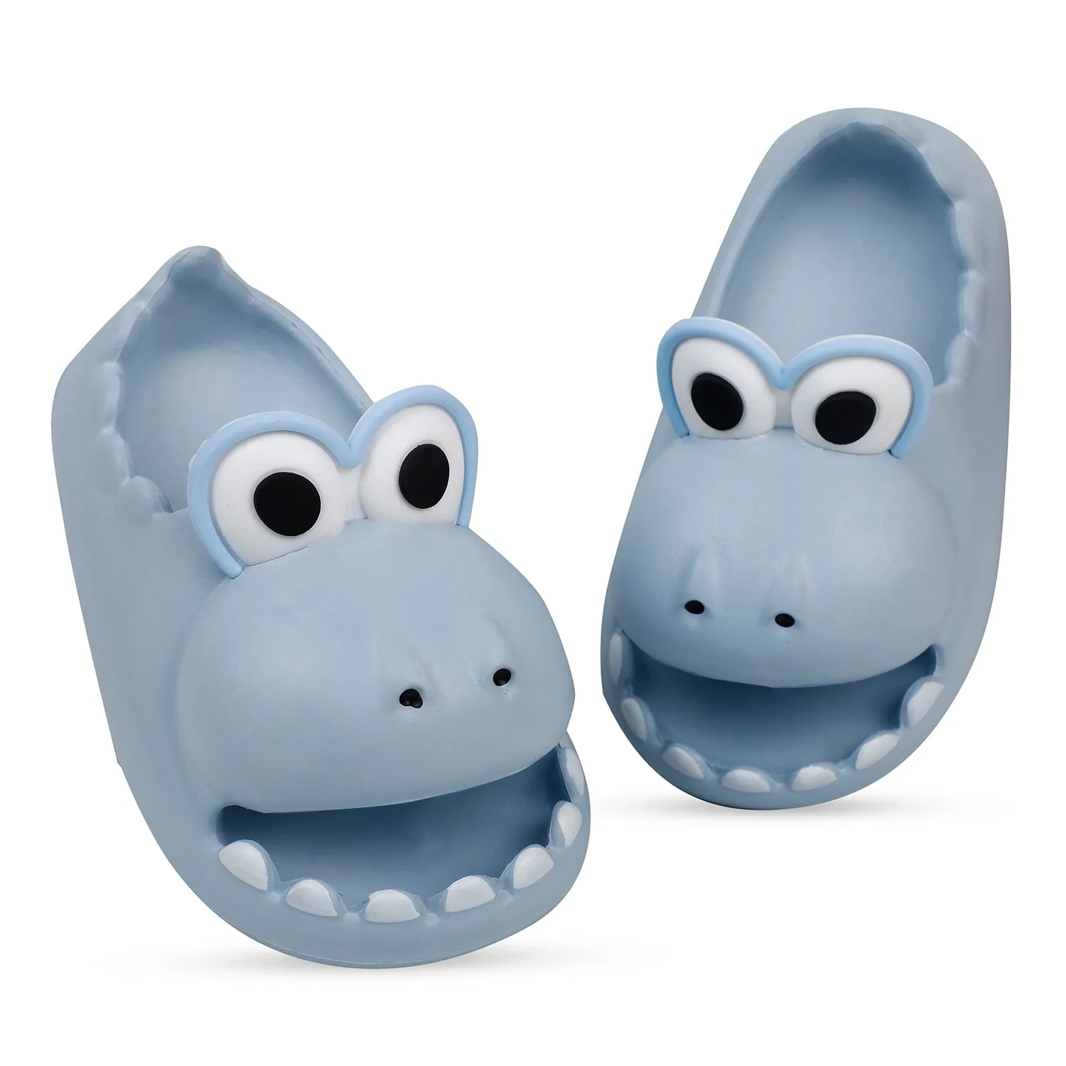 Baby Moo Crocodile Beach Slippers 3D Cartoon Sliders - Blue