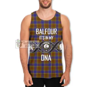 Balfour Tartan Men's Tank Top with Family Crest DNA In Me Style