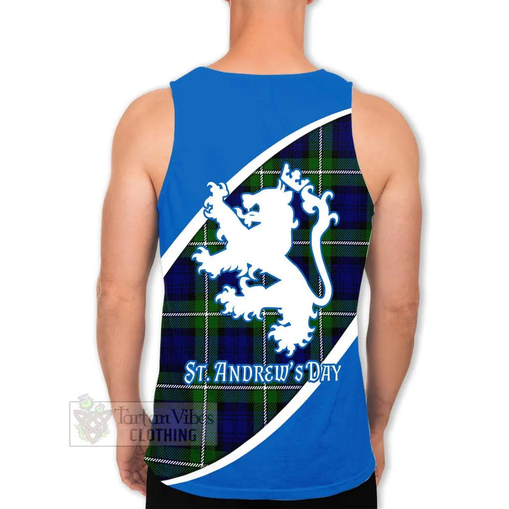 Bannerman Family Crest Tartan Men's Tank Top Celebrate Saint Andrew's Day in Style