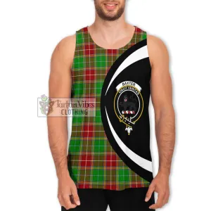 Baxter Modern Tartan Men's Tank Top with Family Crest Circle Style