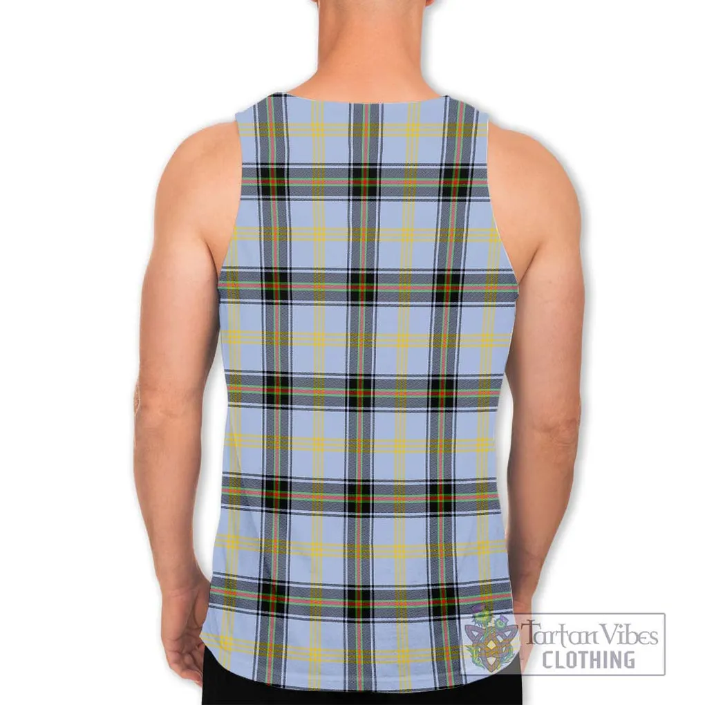 Bell Tartan Men's Tank Top with Family Crest DNA In Me Style