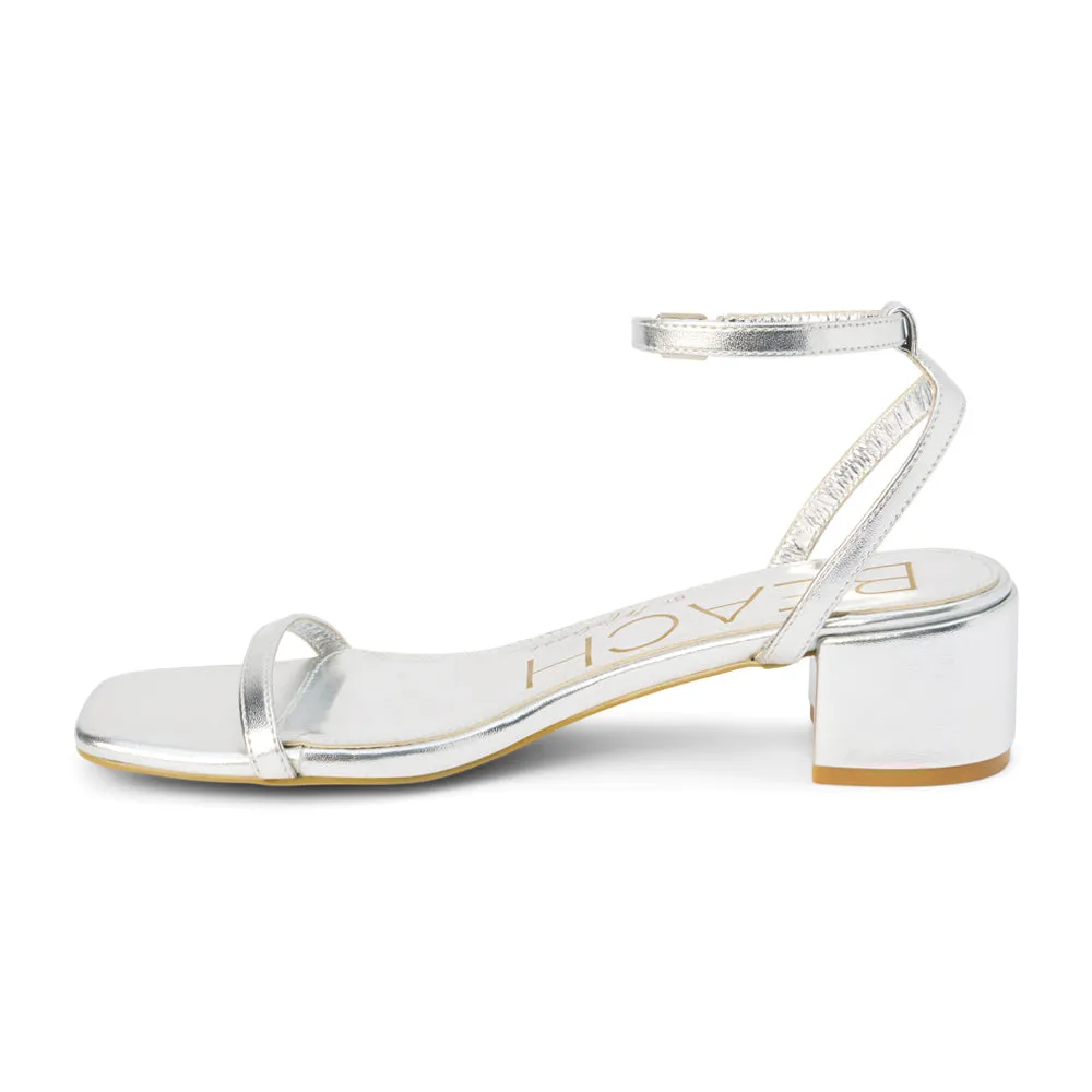 Belle Metallic Block Heel Sandals