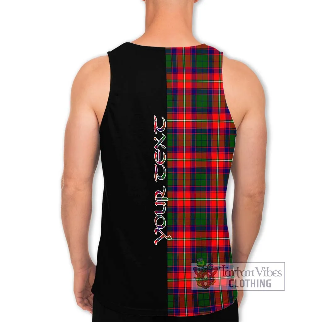 Belsches Tartan Men's Tank Top with Family Crest and Half Of Me Style