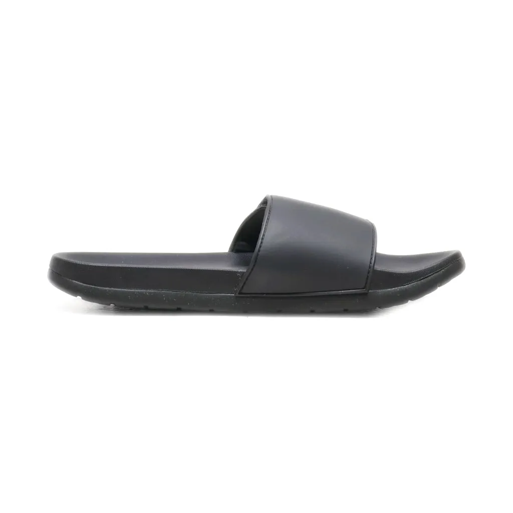 Bench. Slippers Leather Black Colour For Men