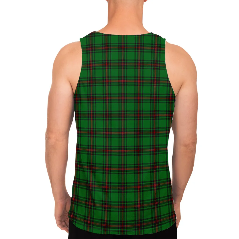 Beveridge Tartan Mens Tank Top with Family Crest