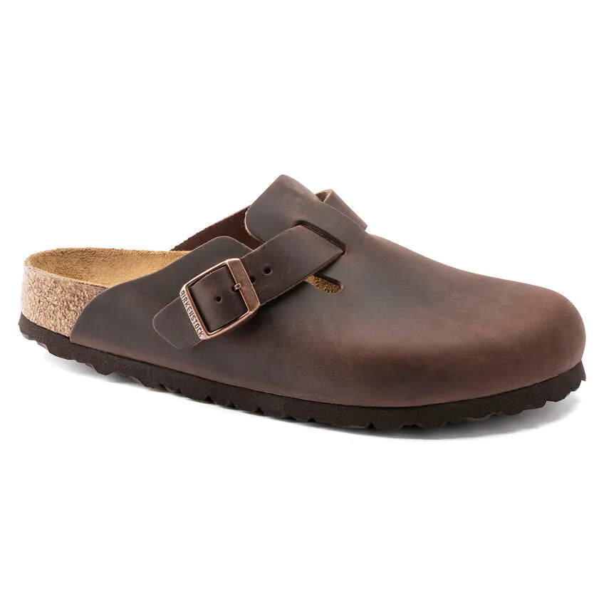 Birkenstock Boston Clogfull grain leather  r159711 habana