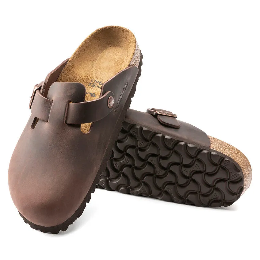 Birkenstock Boston Clogfull grain leather  r159711 habana