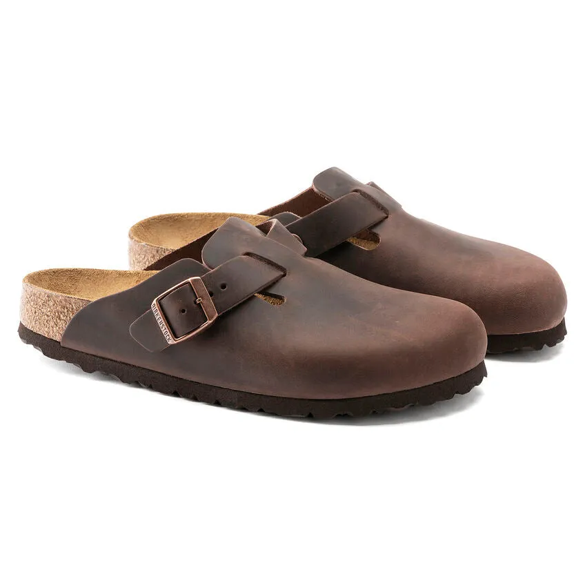 Birkenstock Boston Clogfull grain leather  r159711 habana