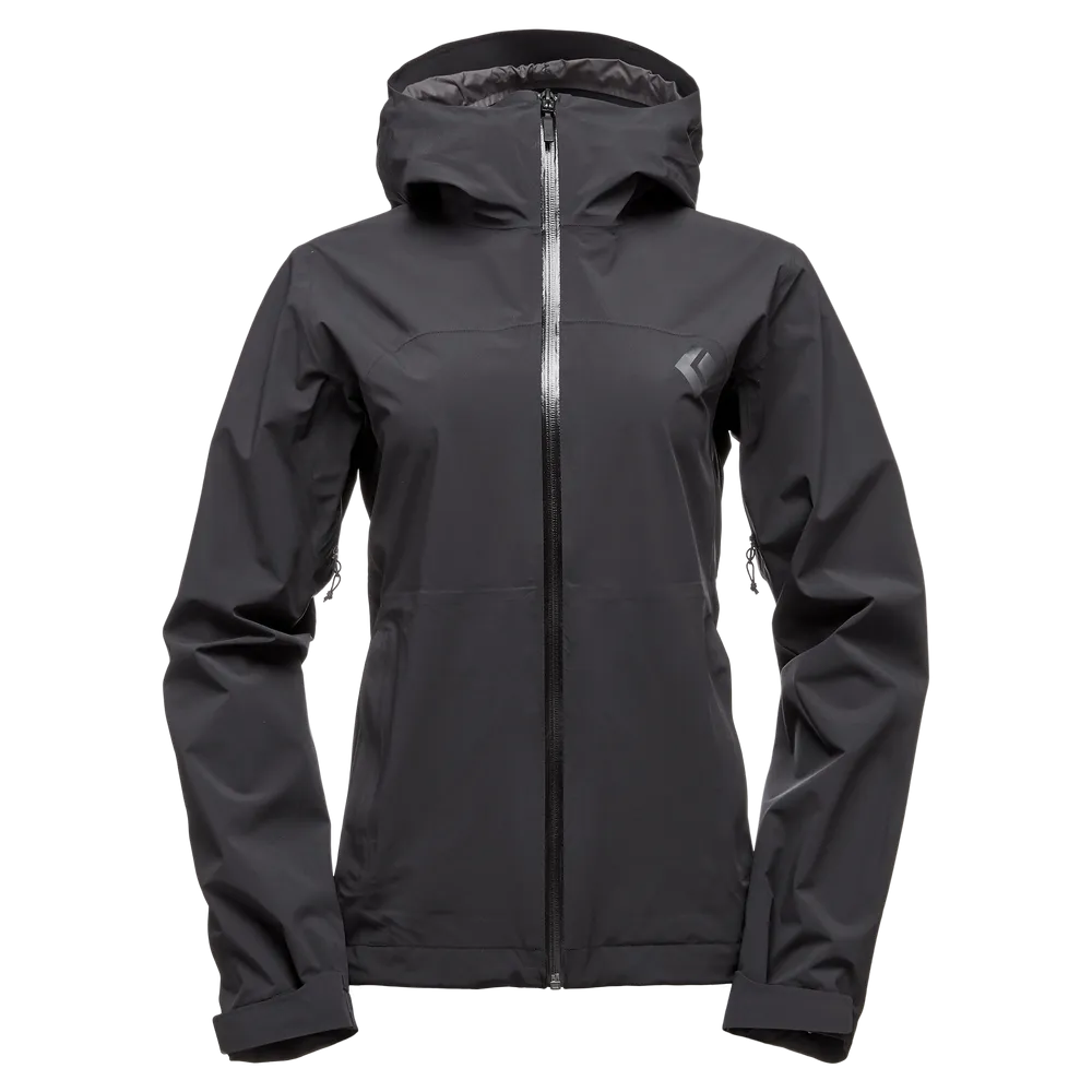 Black Diamond W Stormline Stretch Rain Shell- Black