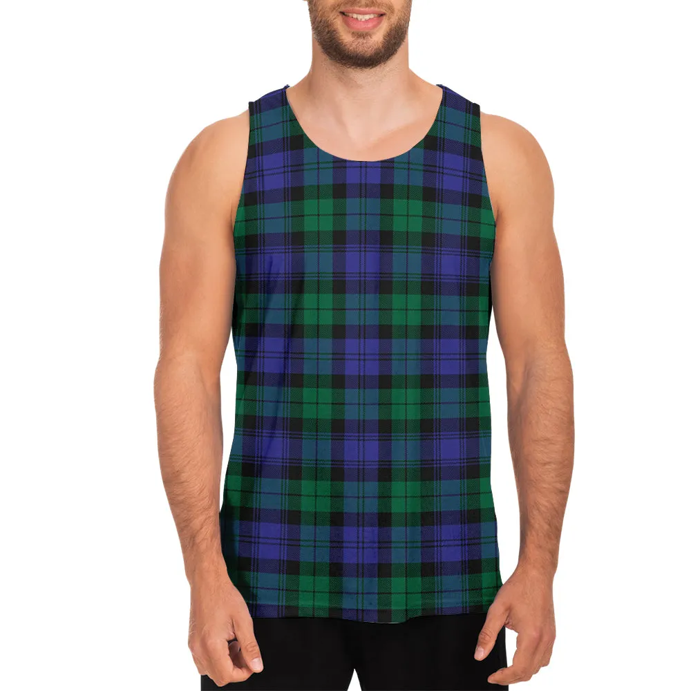 Black Watch Modern Tartan Mens Tank Top