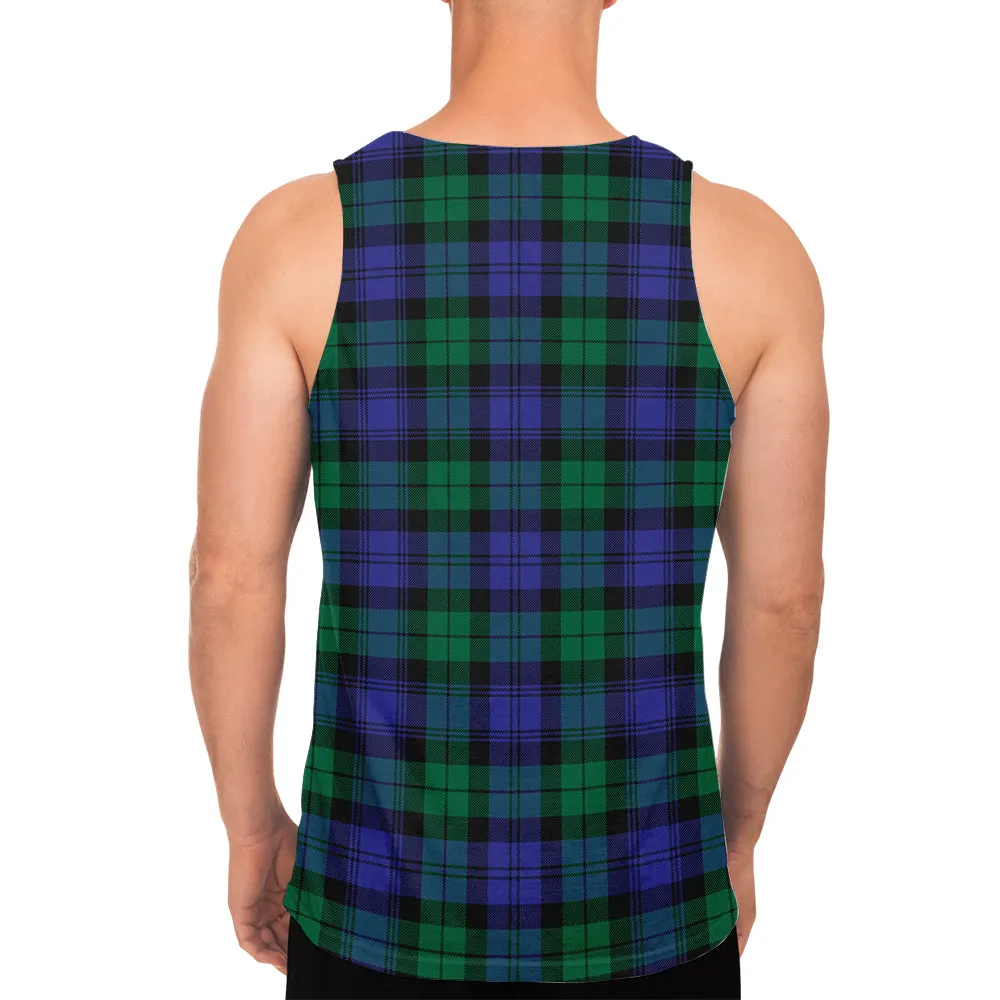 Black Watch Modern Tartan Mens Tank Top