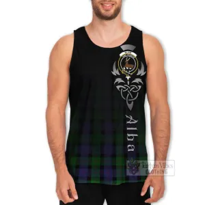 Blair Tartan Men's Tank Top Featuring Alba Gu Brath Family Crest Celtic Inspired