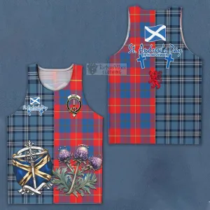 Blane Tartan Men's Tank Top Happy St. Andrew's Day Half Tartan Style