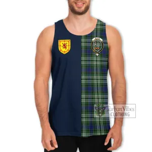 Blyth Tartan Men's Tank Top Alba with Scottish Lion Royal Arm Half Style