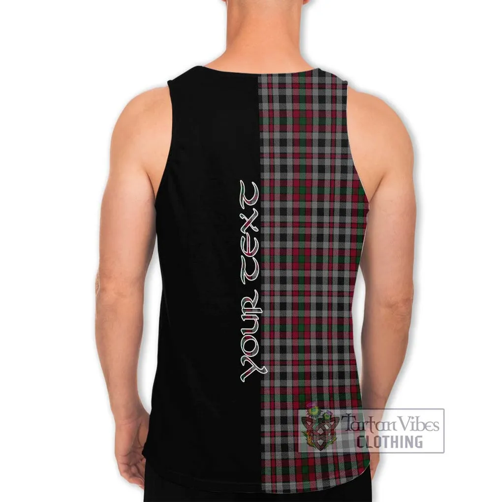 Borthwick Tartan Men's Tank Top with Family Crest and Half Of Me Style