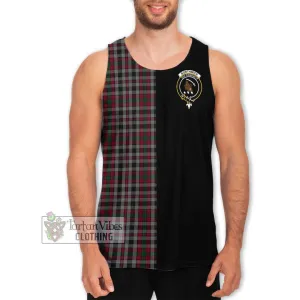 Borthwick Tartan Men's Tank Top with Family Crest and Half Of Me Style