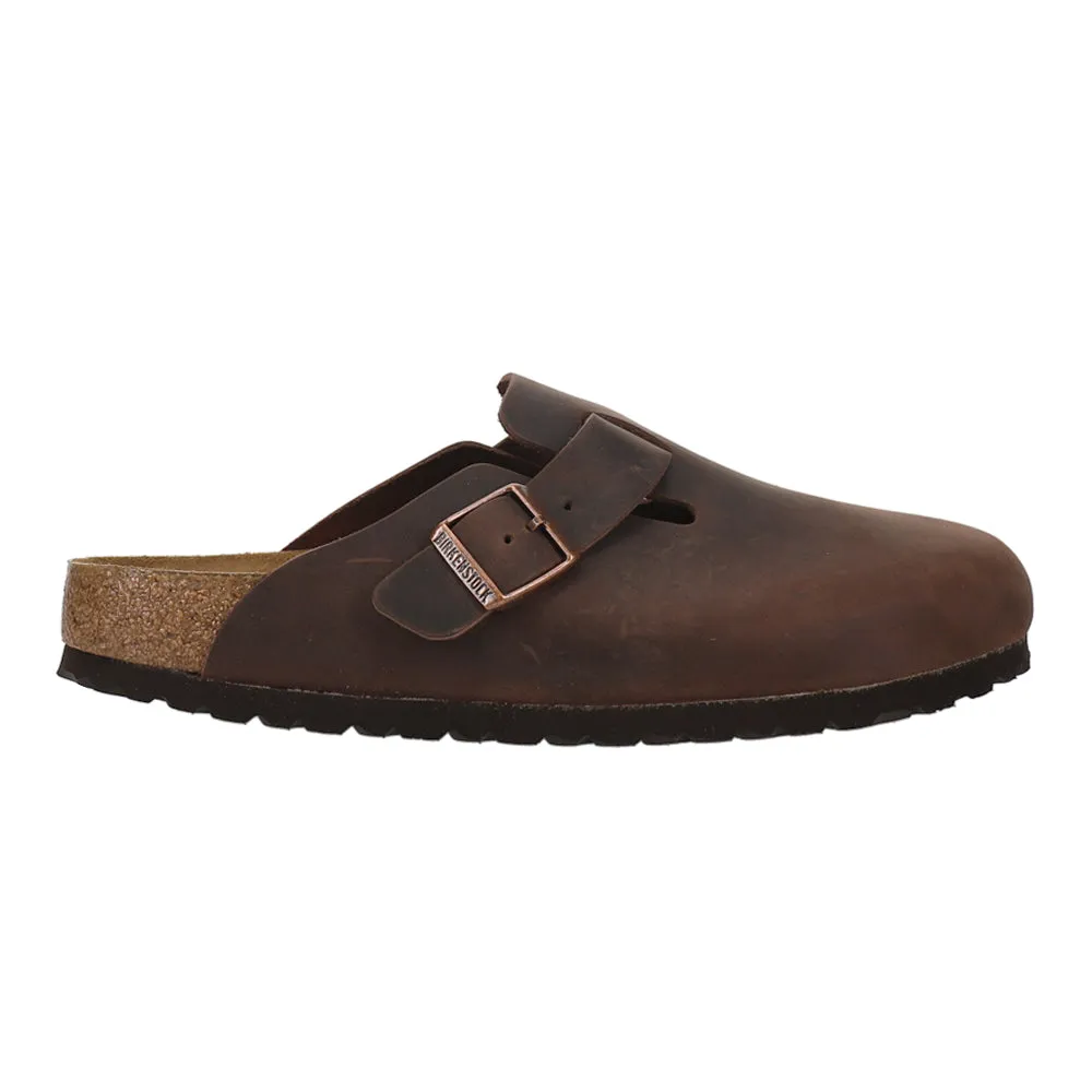 Boston Oiled Leather Footbed Clogs